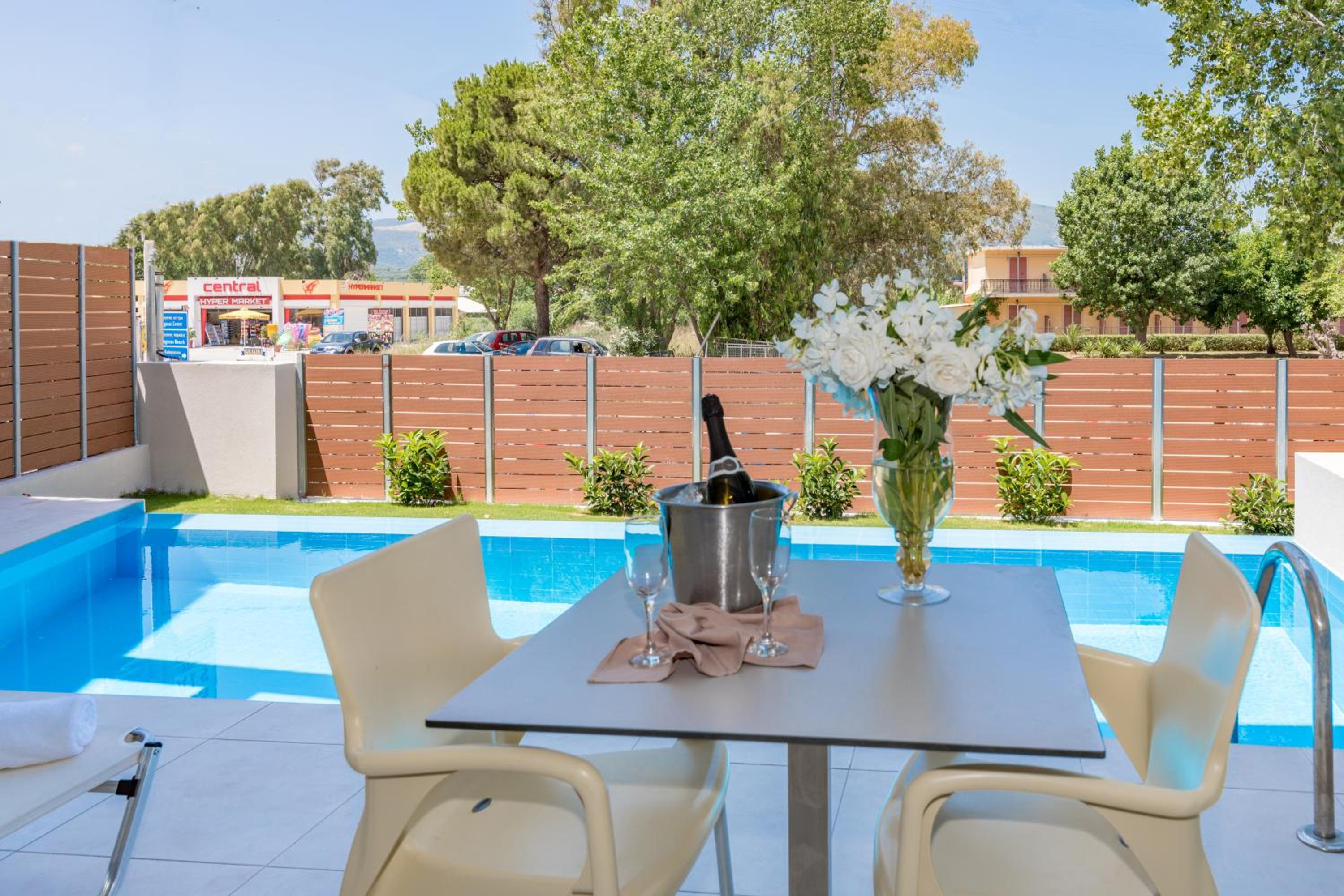 outdoor BBQ area