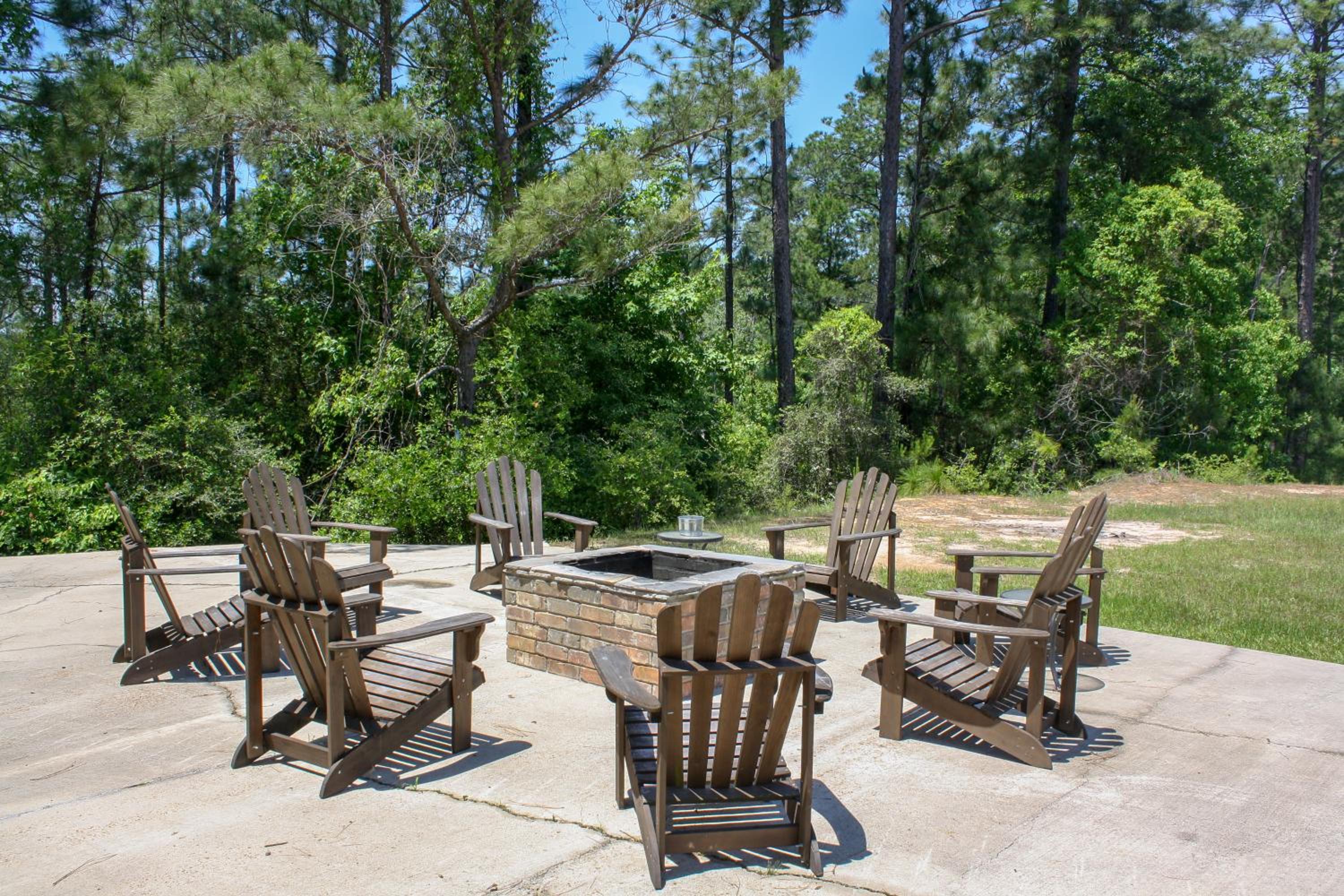 outdoor BBQ area