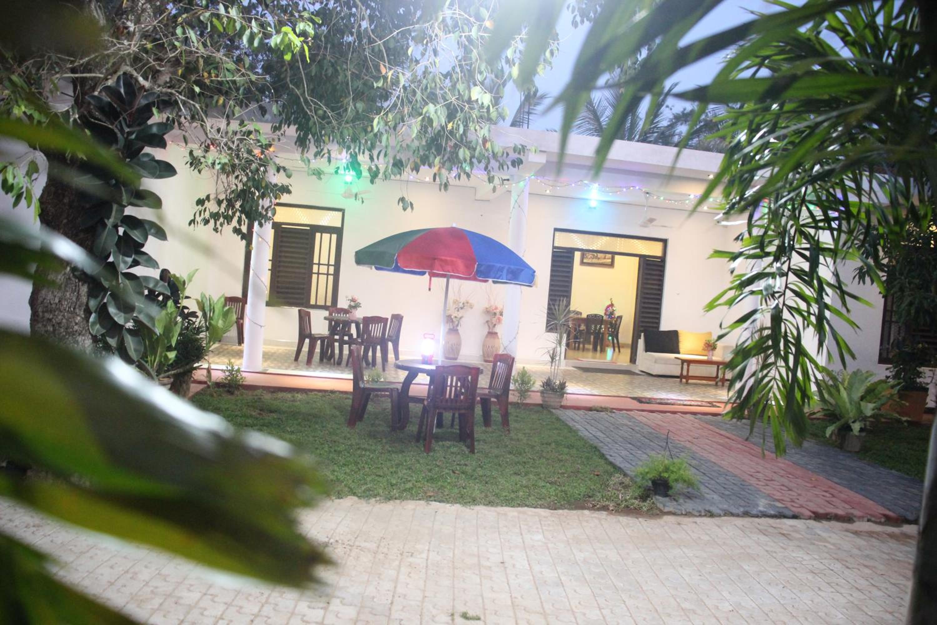 outdoor BBQ area