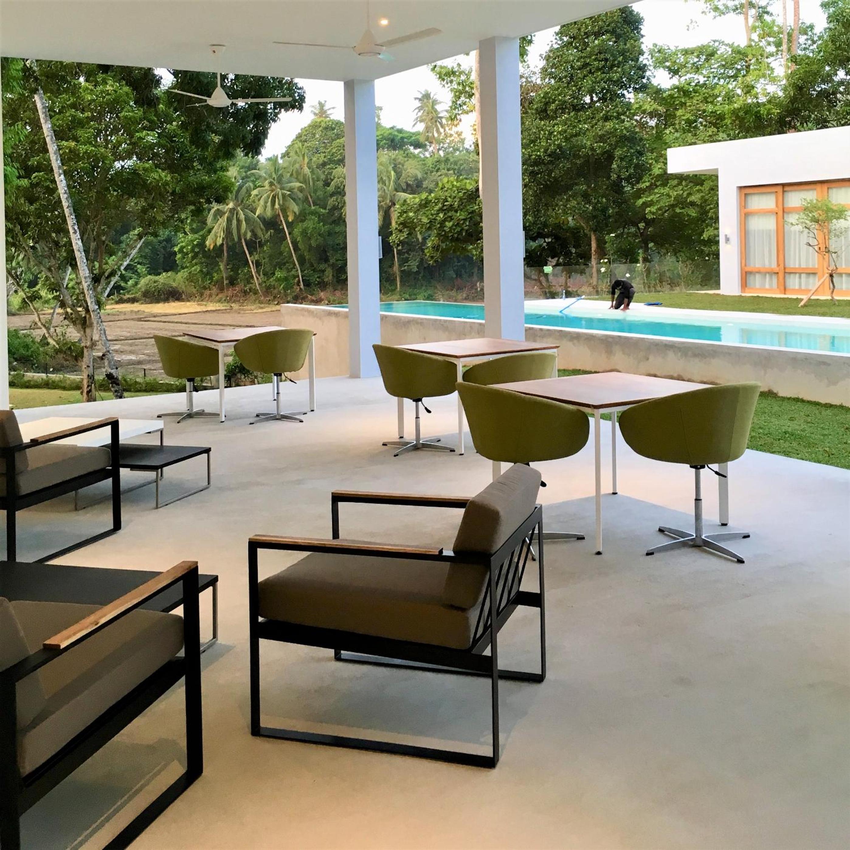 outdoor BBQ area
