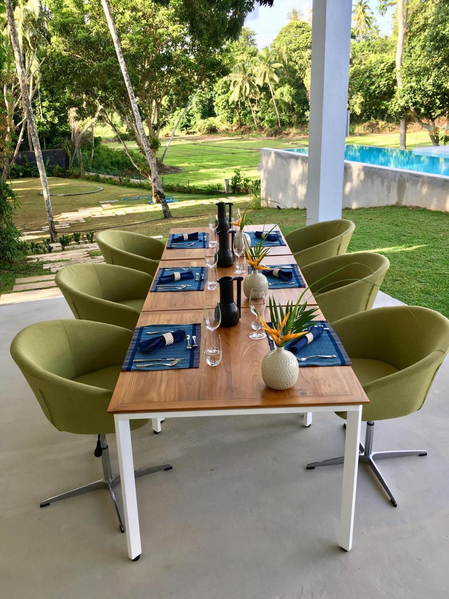 outdoor BBQ area