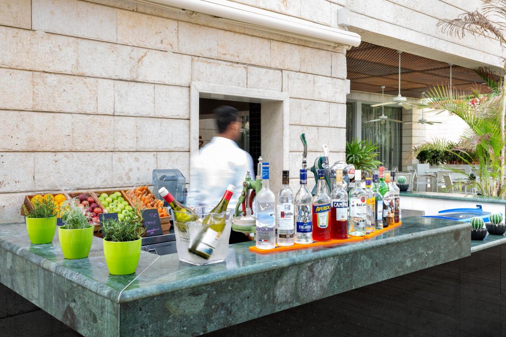 outdoor BBQ area