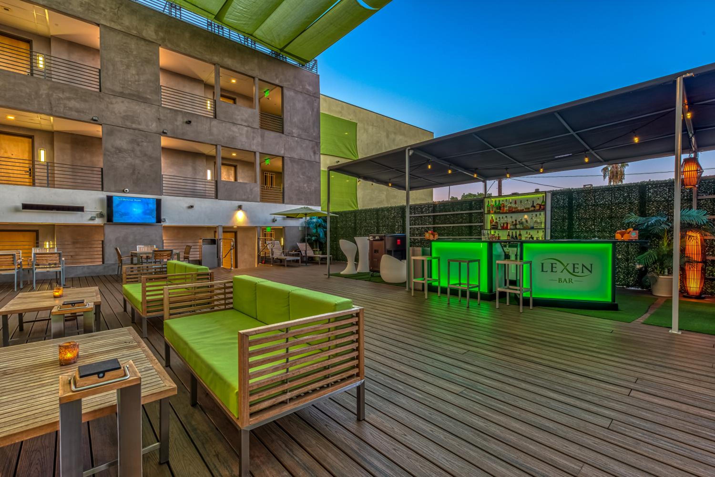 outdoor BBQ area