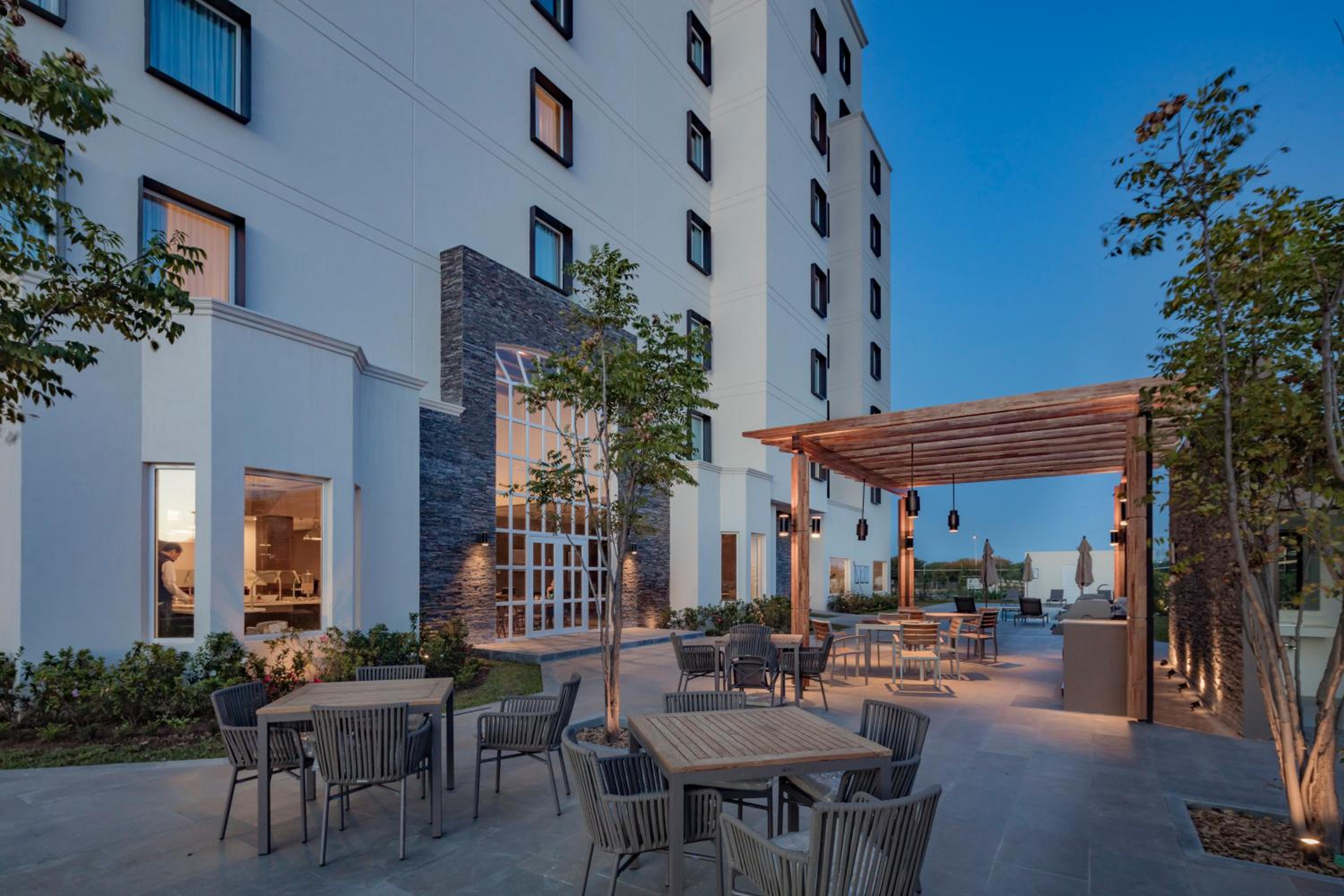 outdoor BBQ area