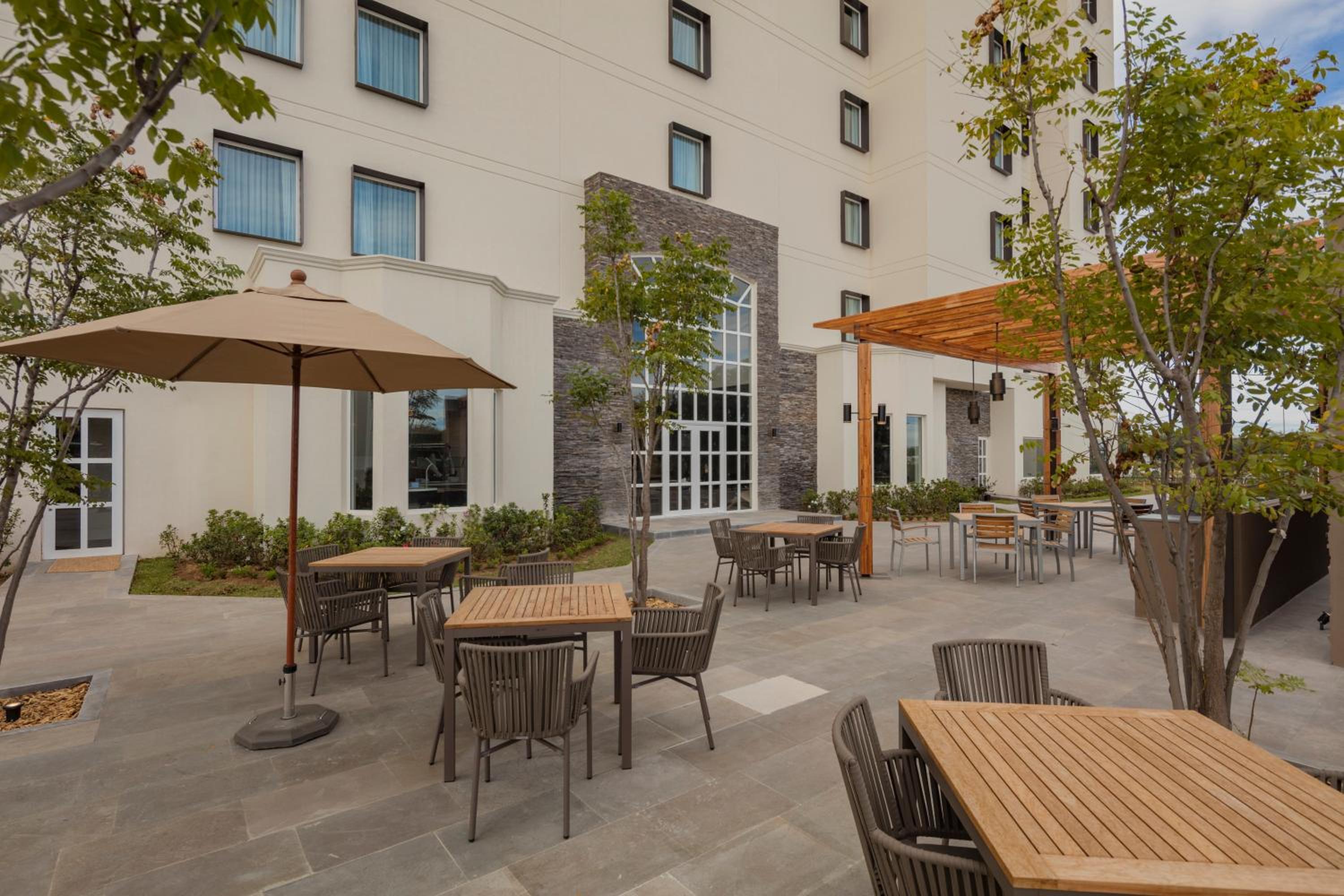 outdoor BBQ area