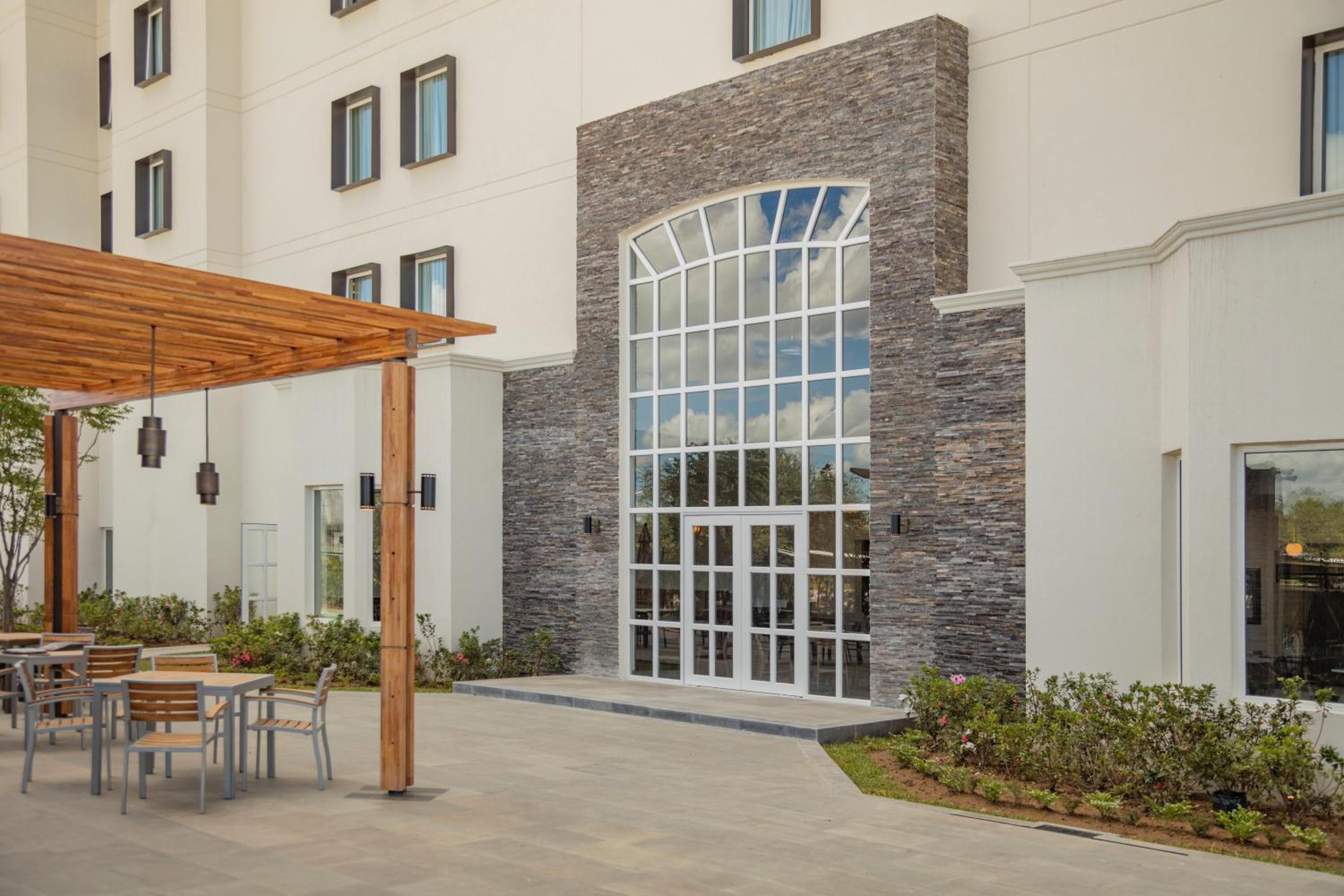 outdoor BBQ area