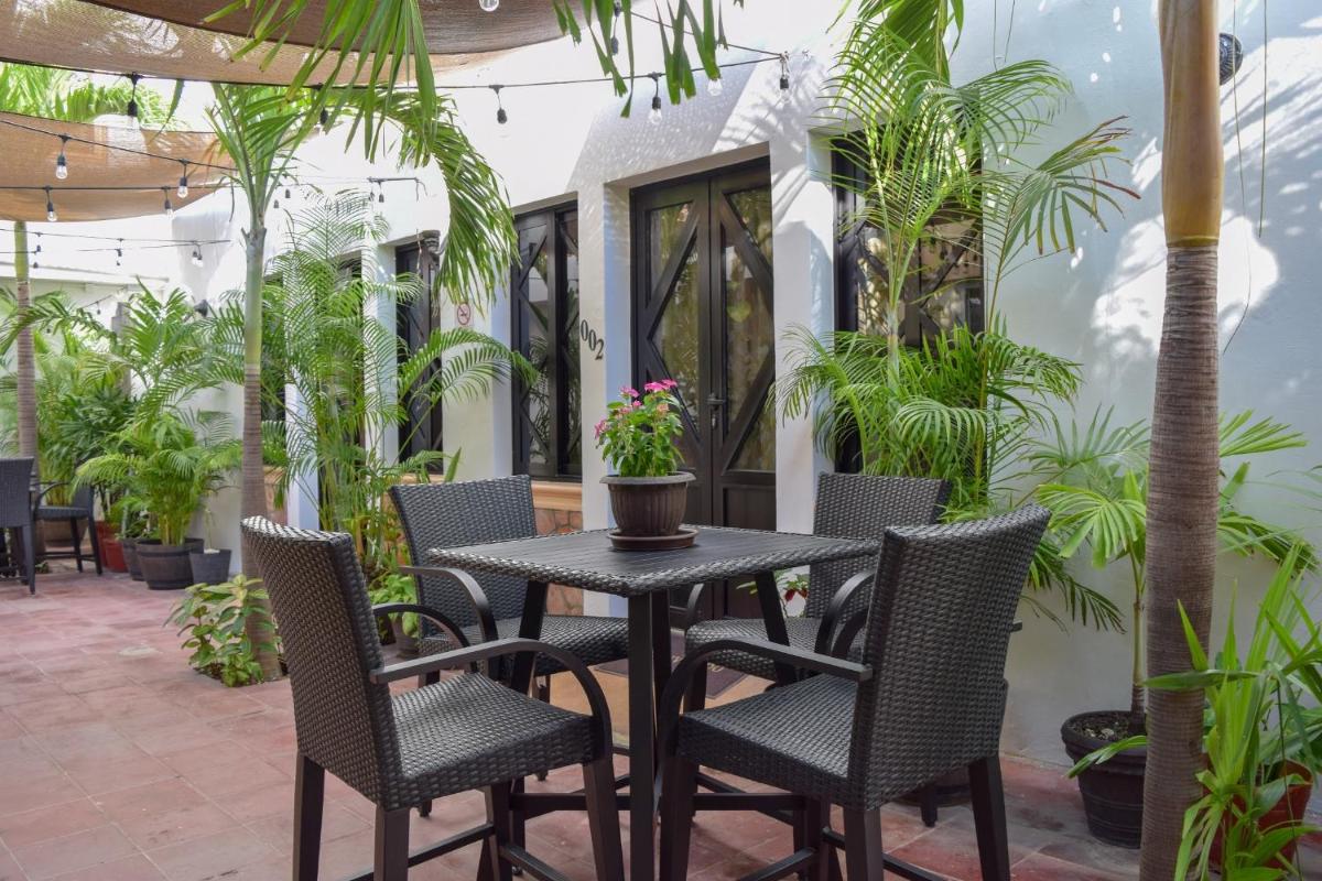 outdoor BBQ area