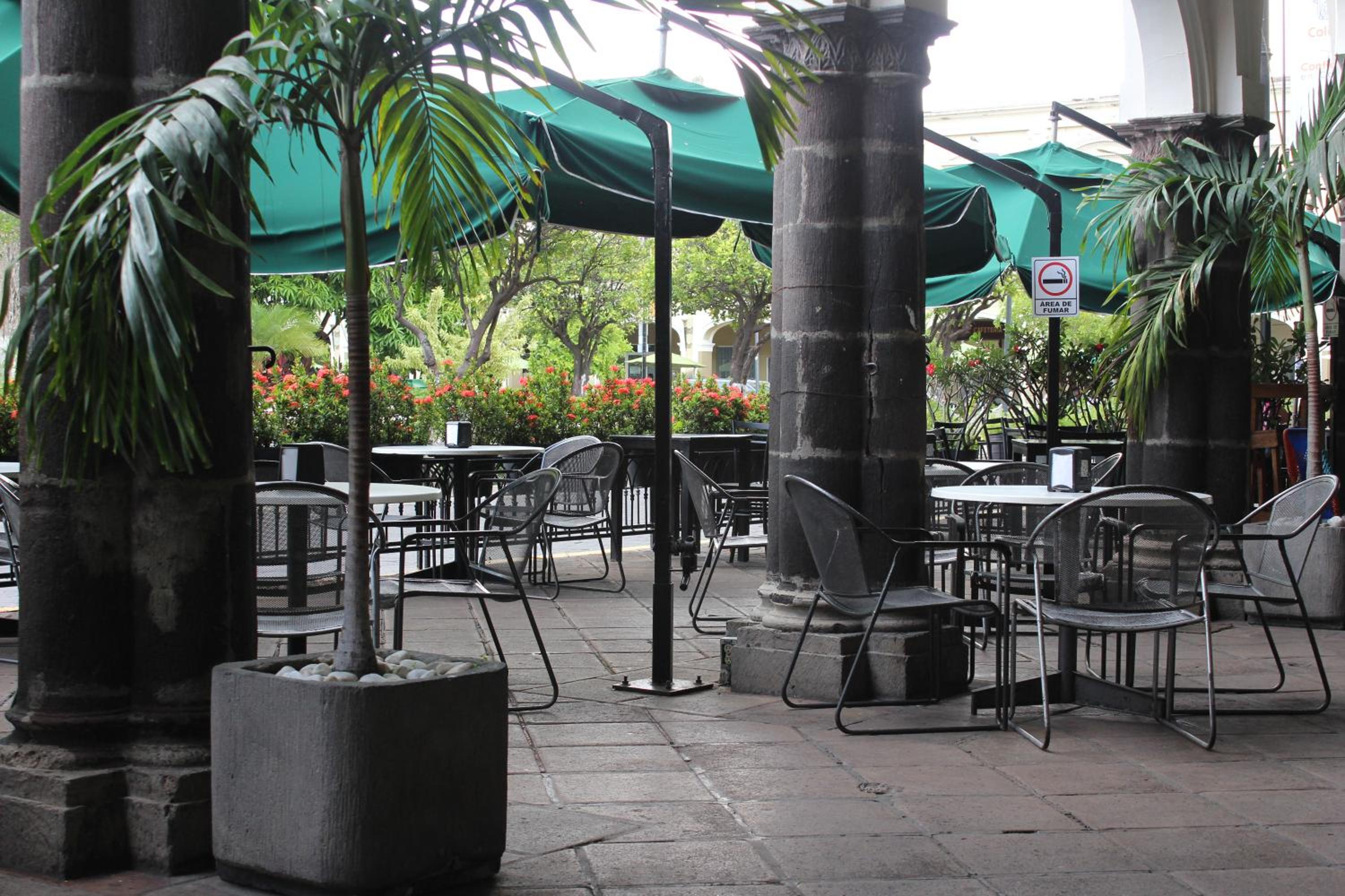 outdoor BBQ area