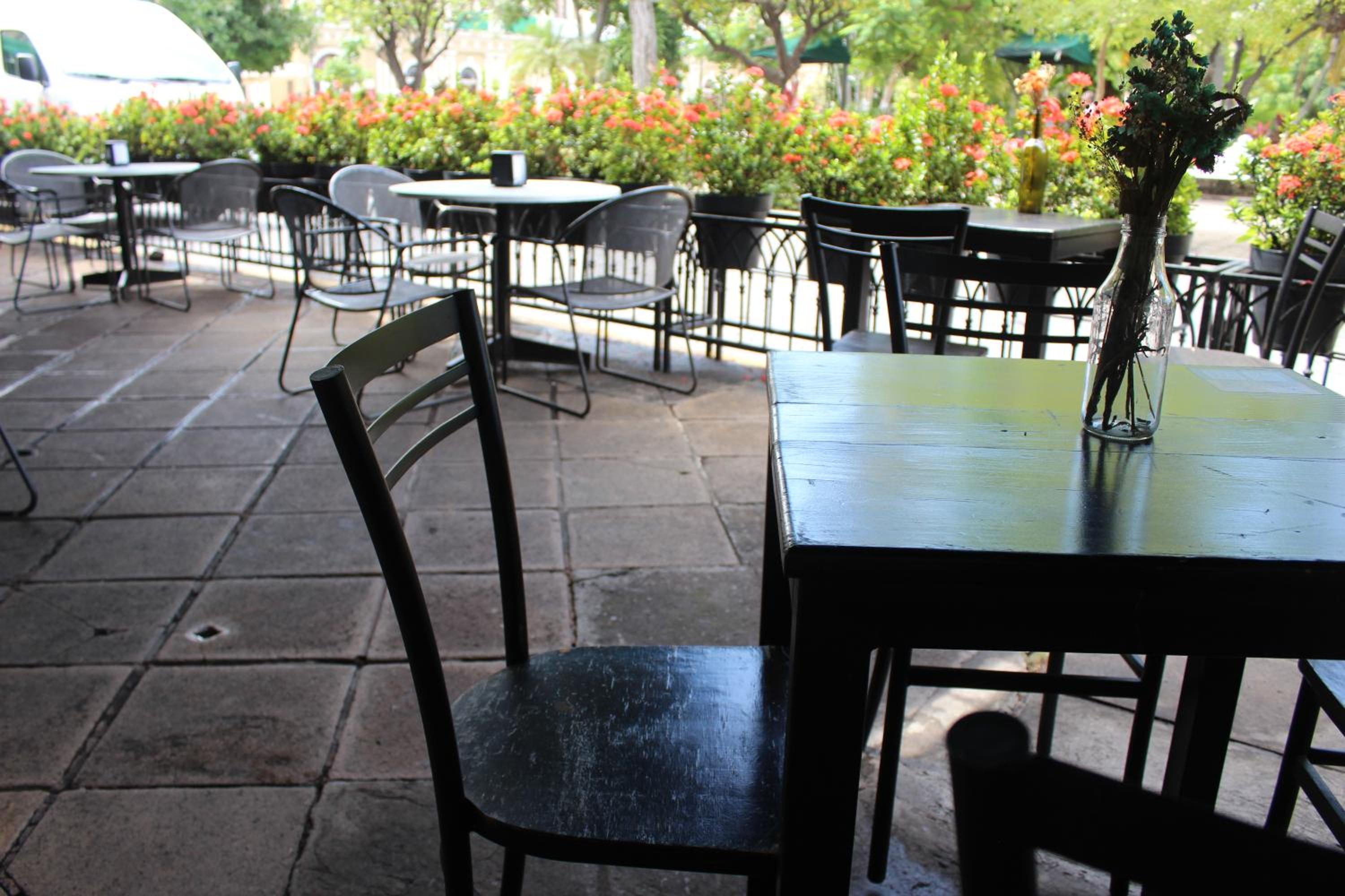 outdoor BBQ area