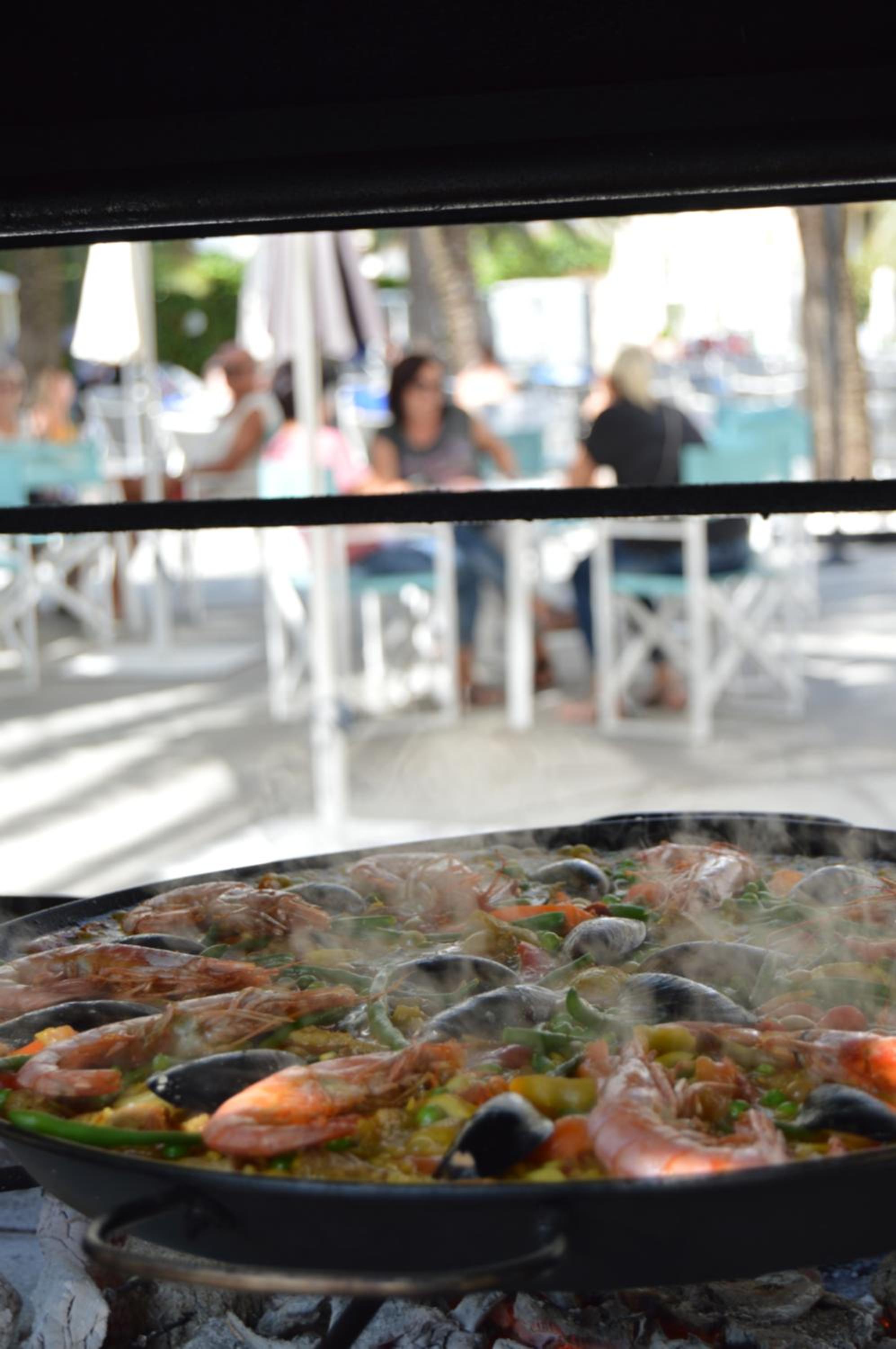 outdoor BBQ area