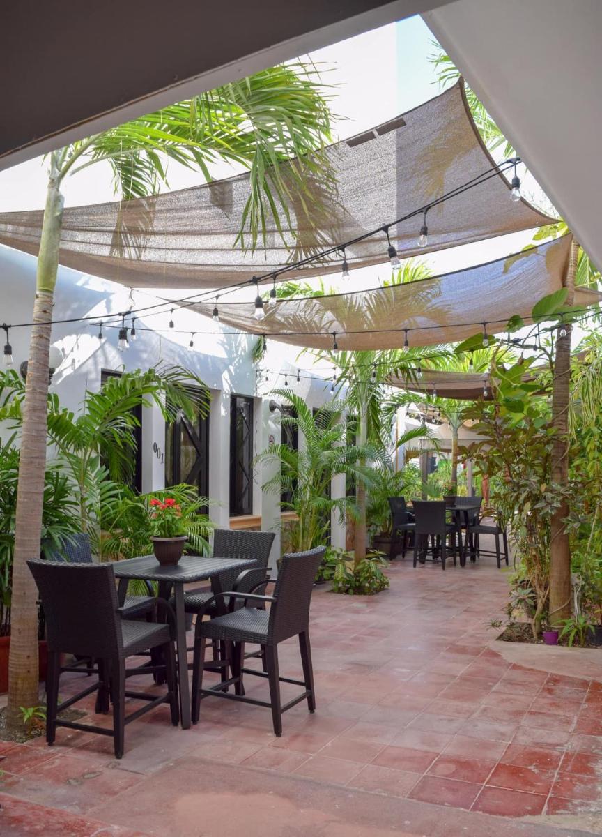 outdoor BBQ area