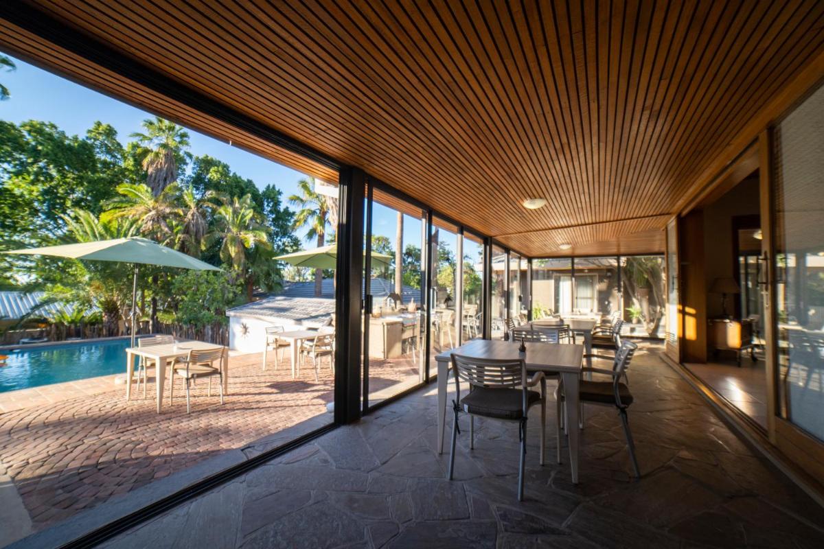 outdoor BBQ area