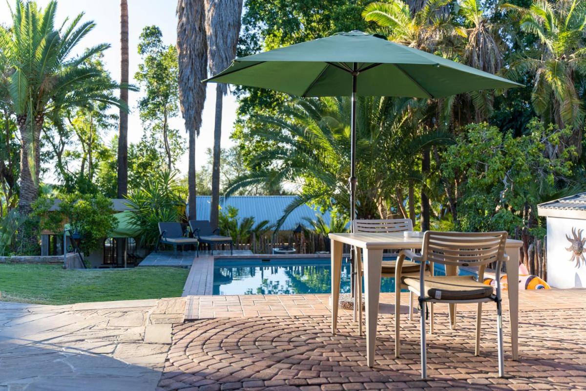 outdoor BBQ area