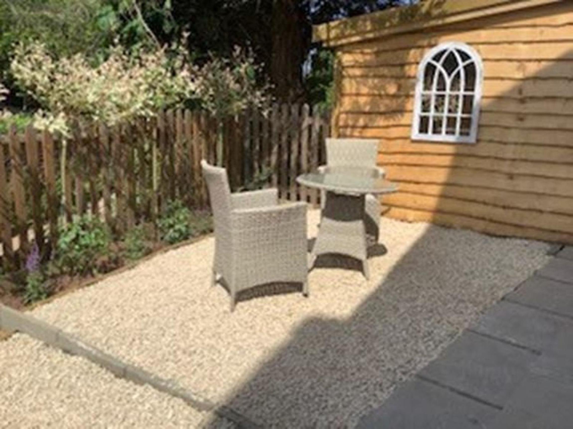 outdoor BBQ area