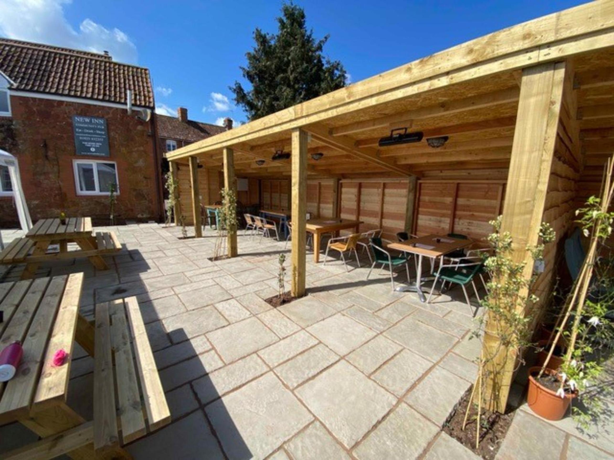 outdoor BBQ area