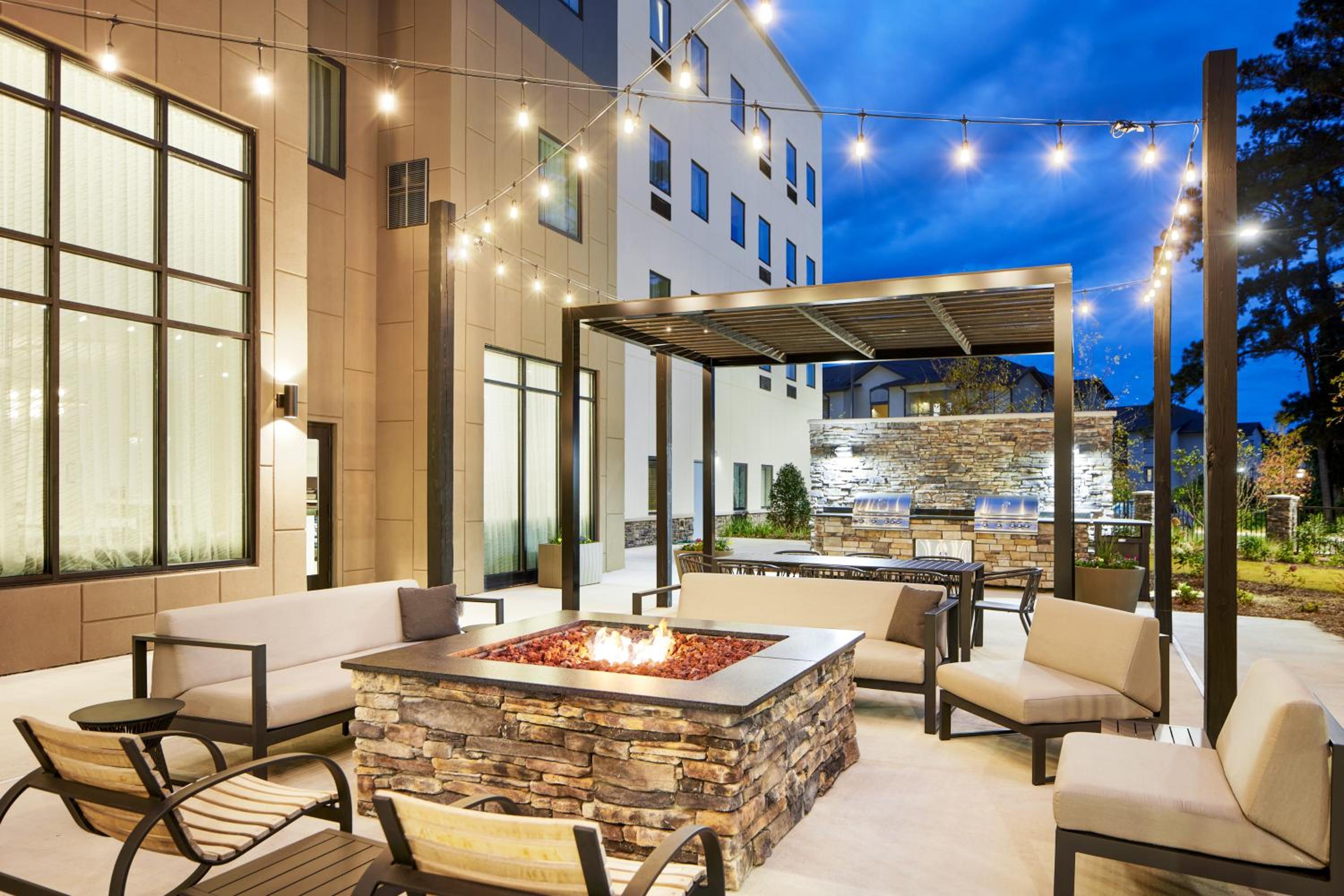 outdoor BBQ area