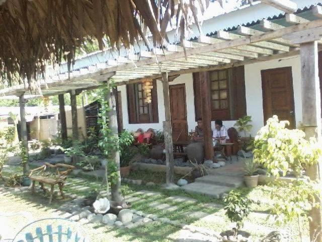 outdoor BBQ area