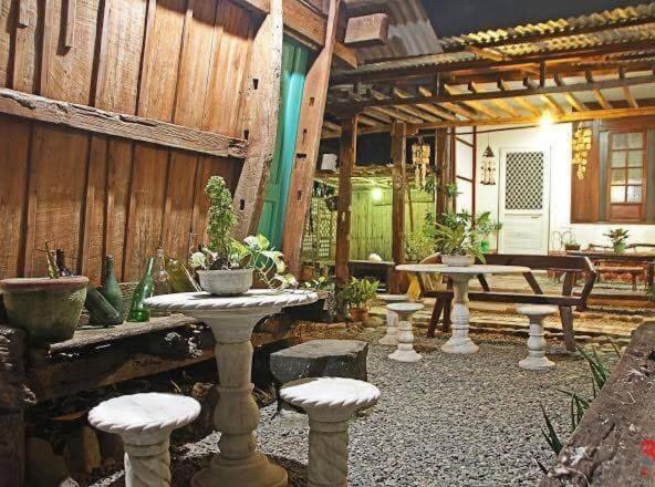 outdoor BBQ area
