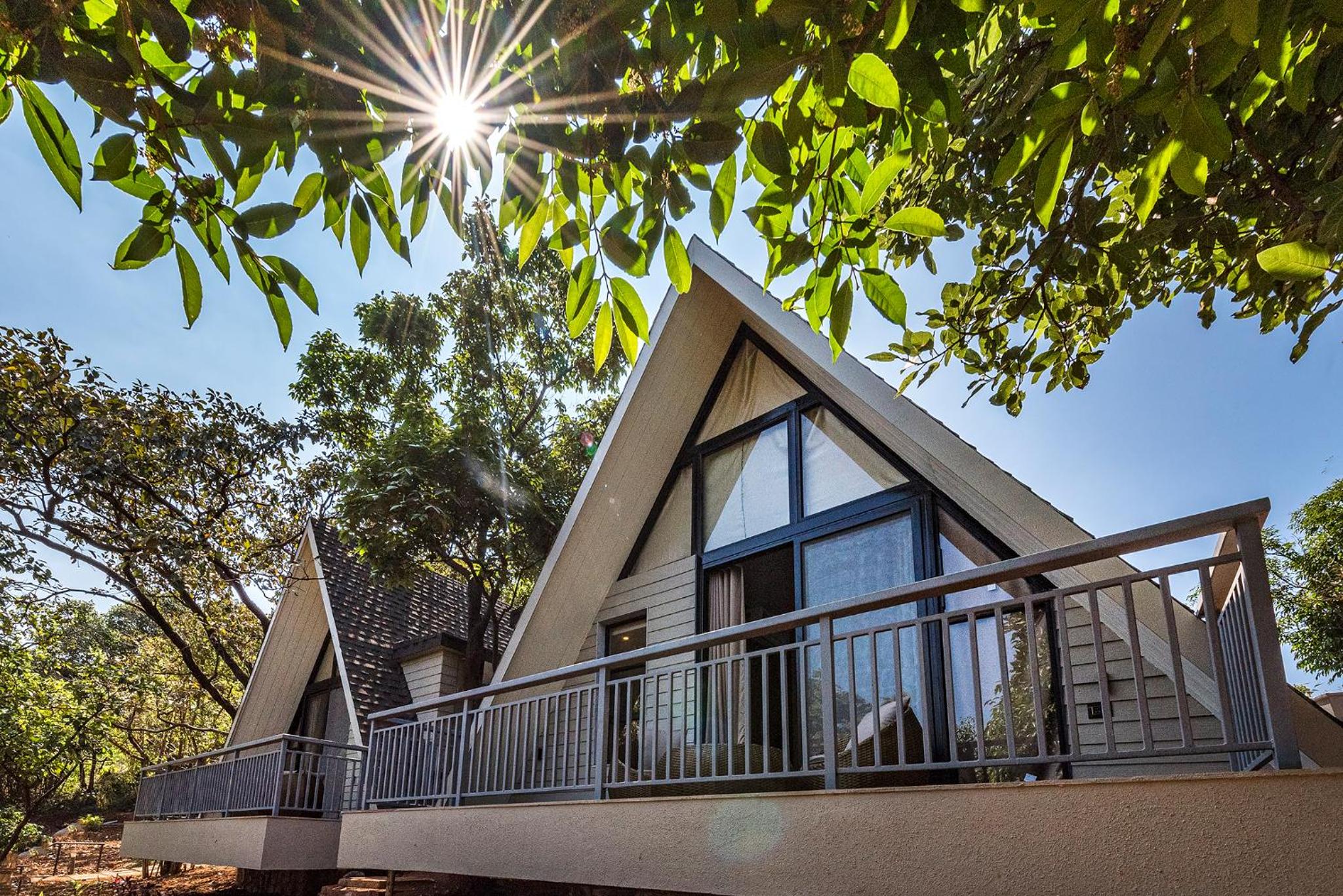SaffronStays Hillside Harriers, Lonavala - A Frame chalets with bathtub for couples