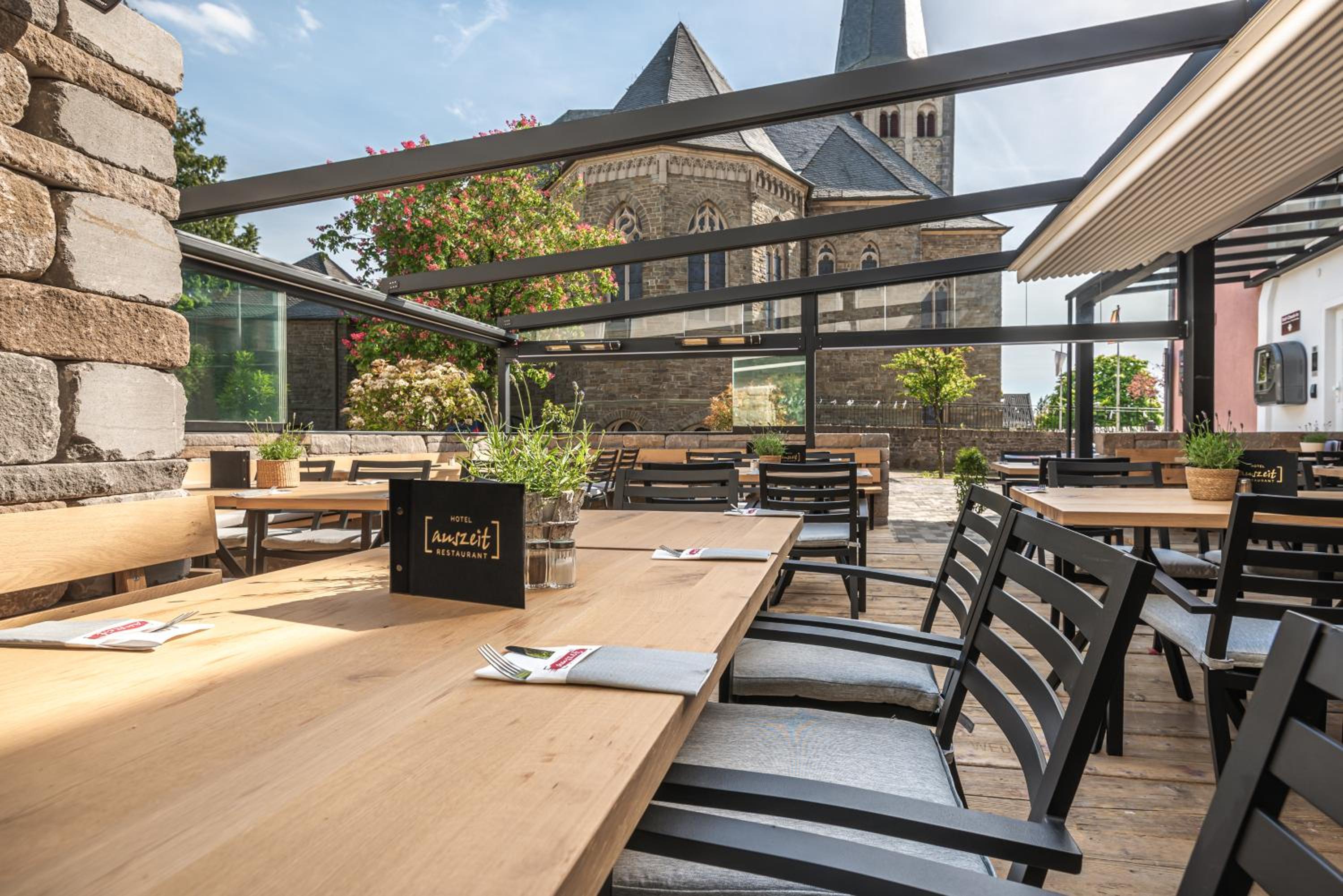 outdoor BBQ area