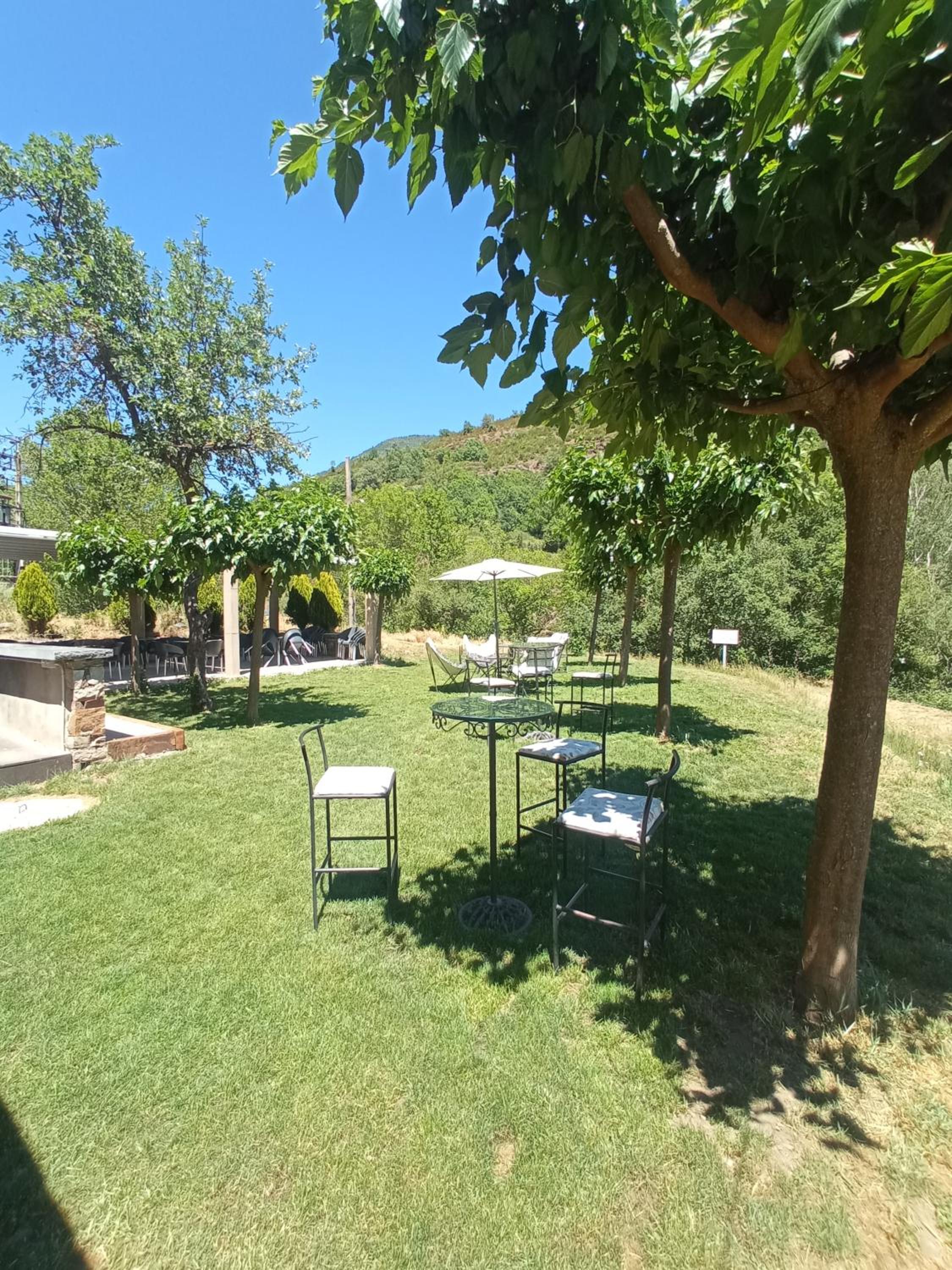 outdoor BBQ area