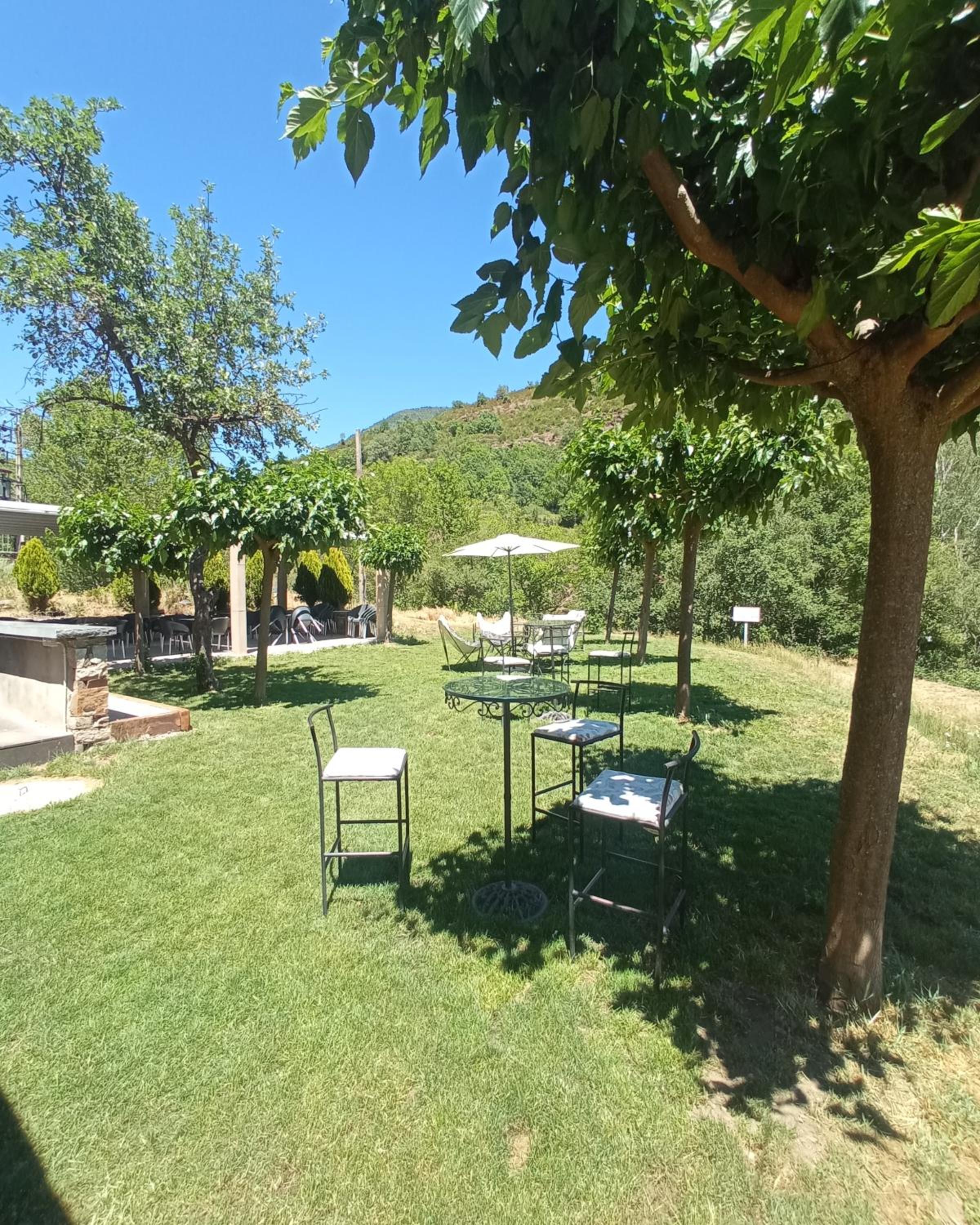outdoor BBQ area