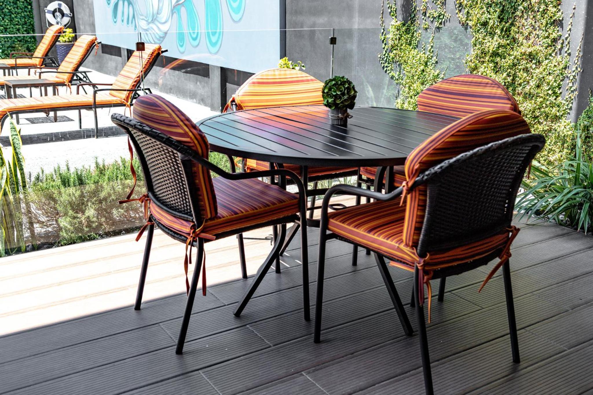 outdoor BBQ area
