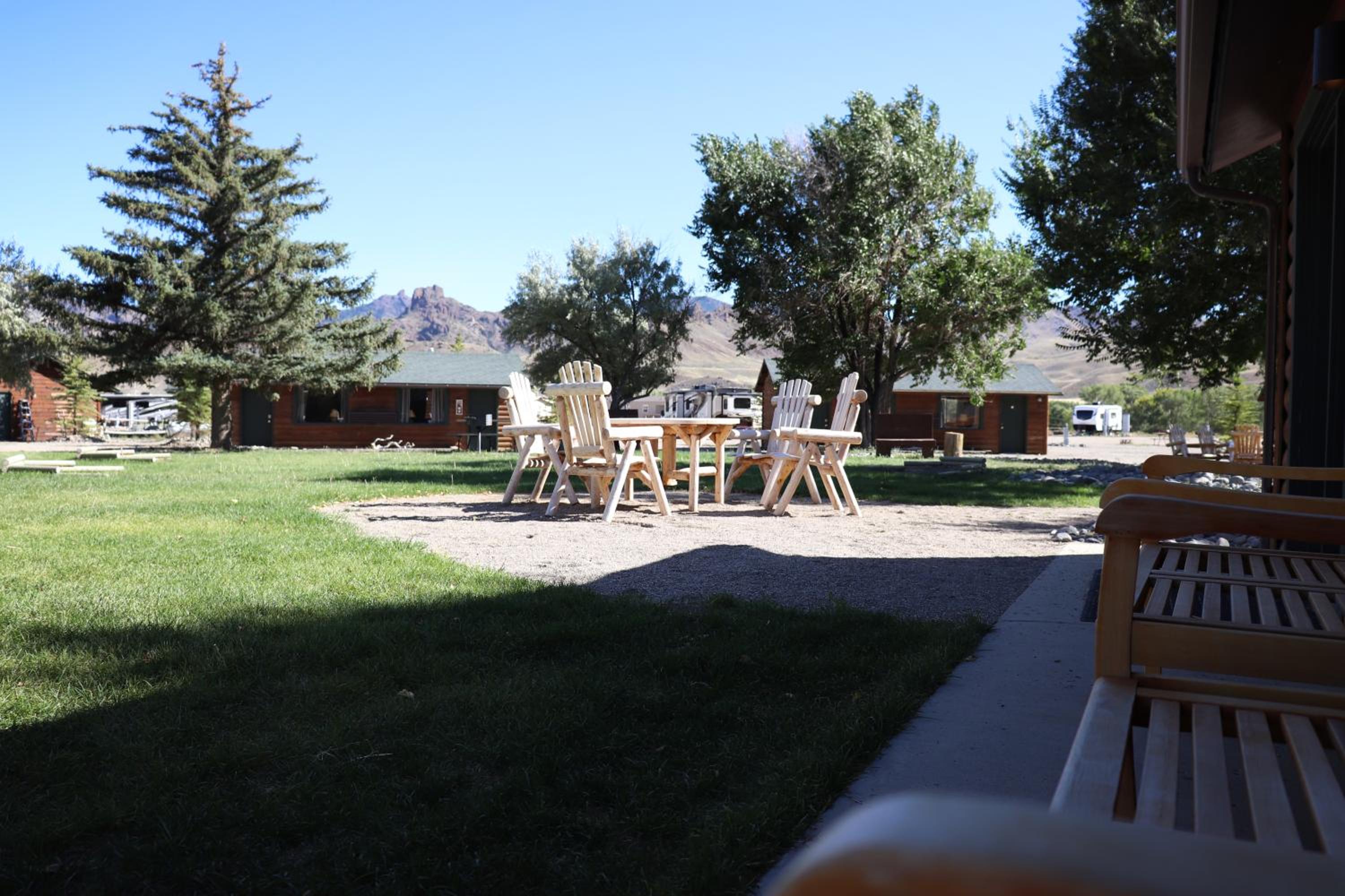 outdoor BBQ area
