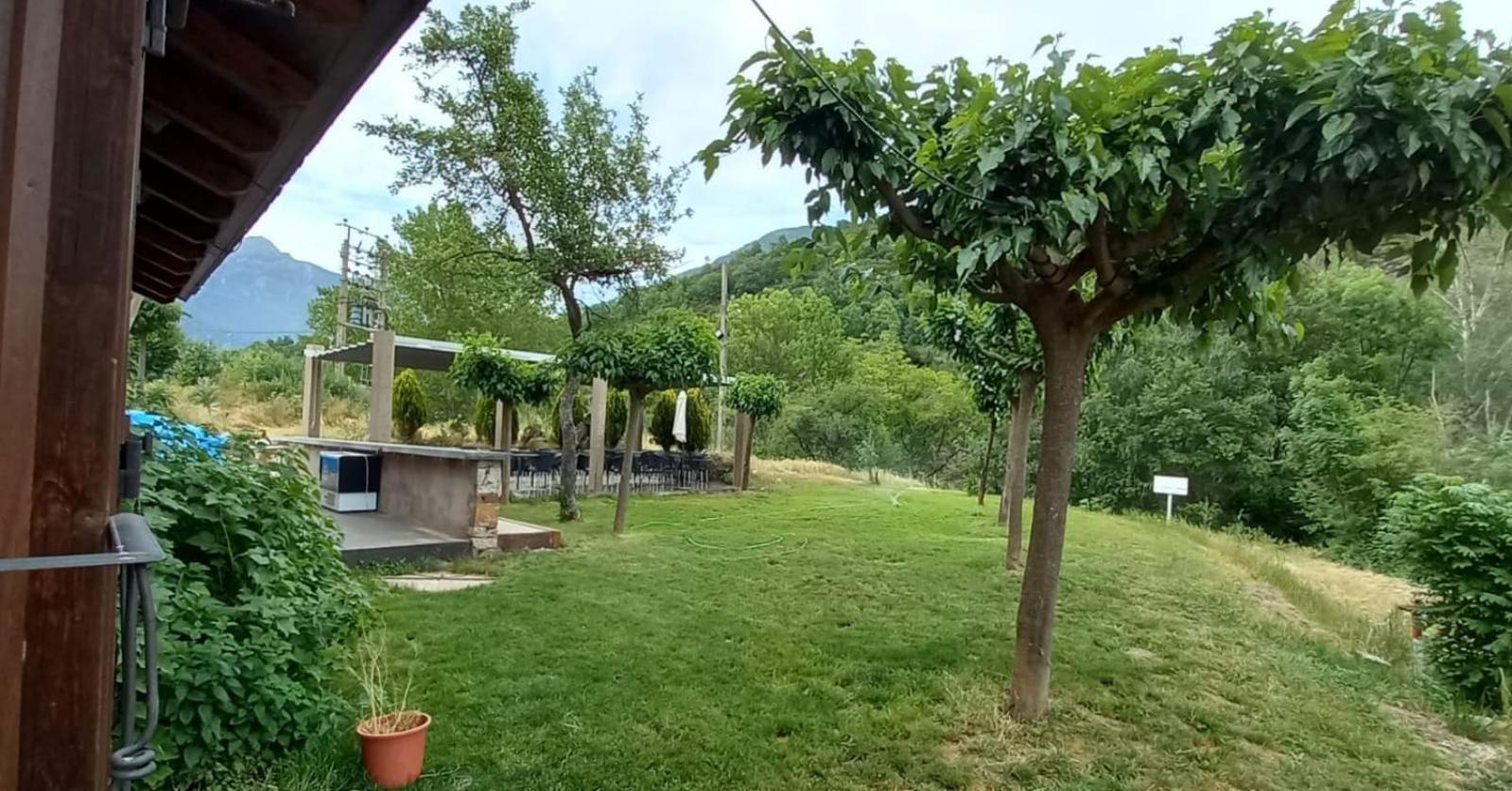 outdoor BBQ area