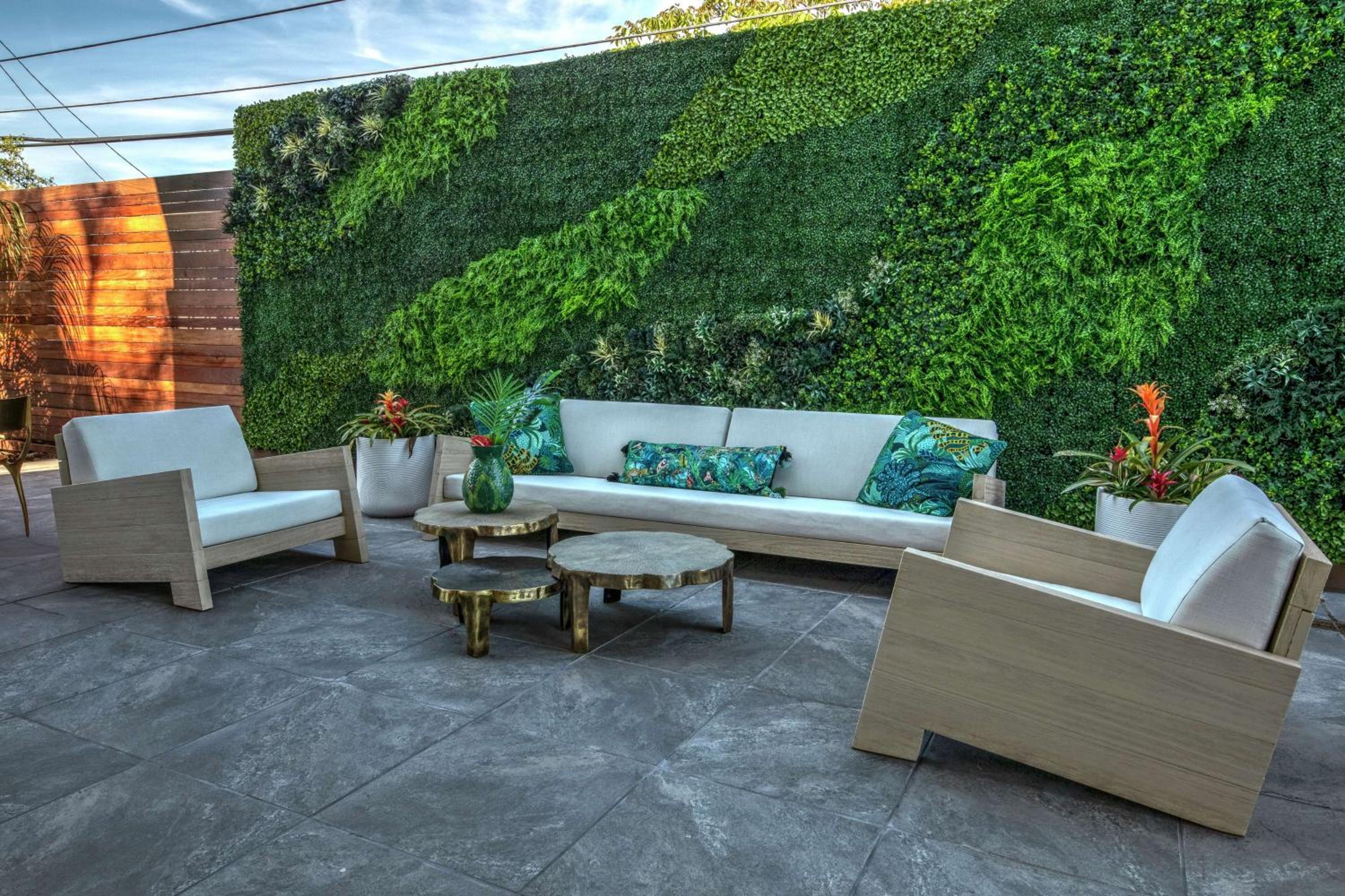 outdoor BBQ area