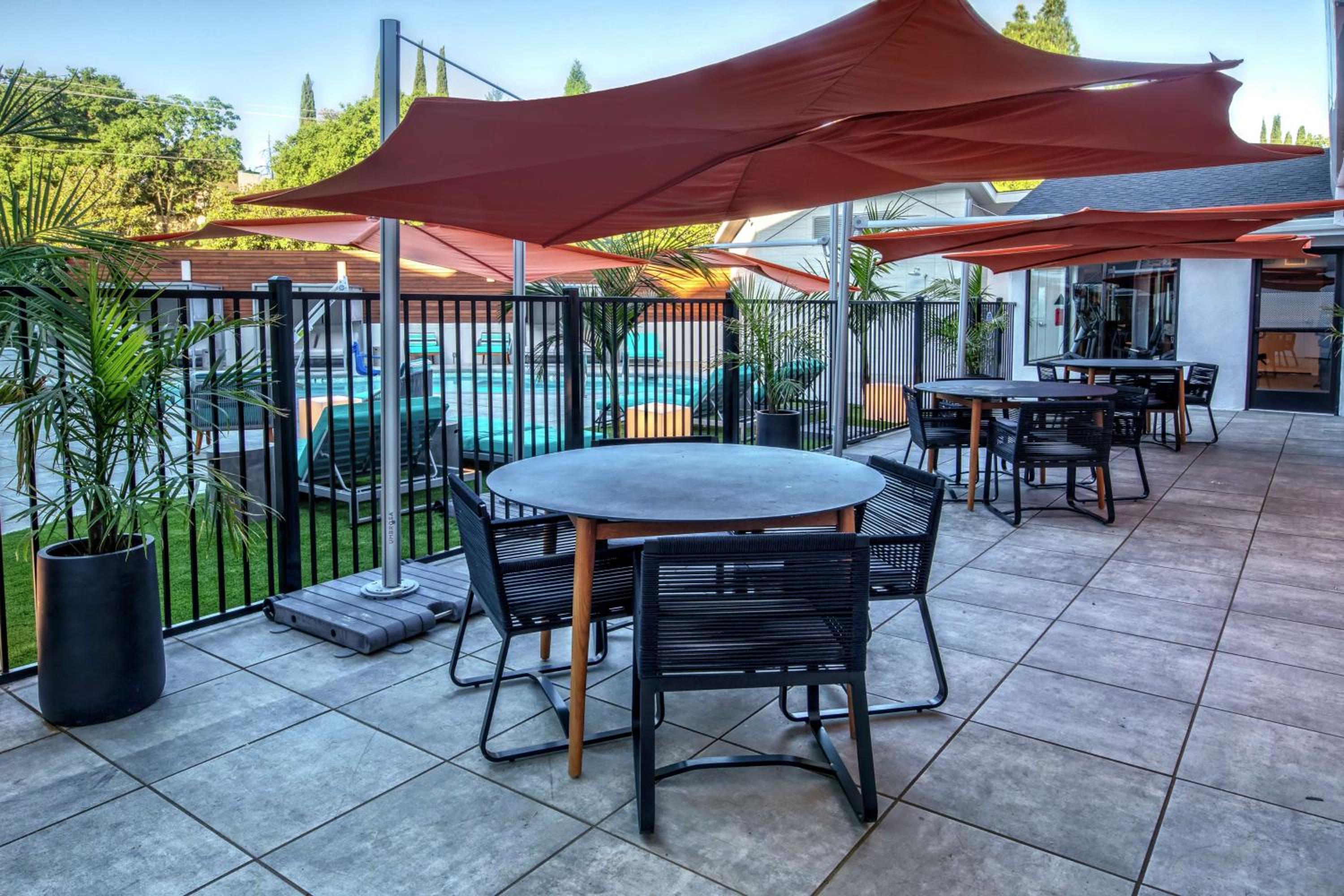 outdoor BBQ area