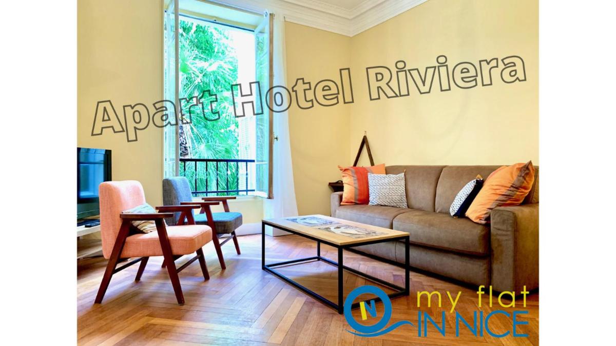 ApartHotel Riviera- Musiciens - 7 minutes Promenade des Anglais - Large Apartement Bourgeois 4 pièces AC - Small Balcony - View Garden - BALCON PALAIS HARM photo 1