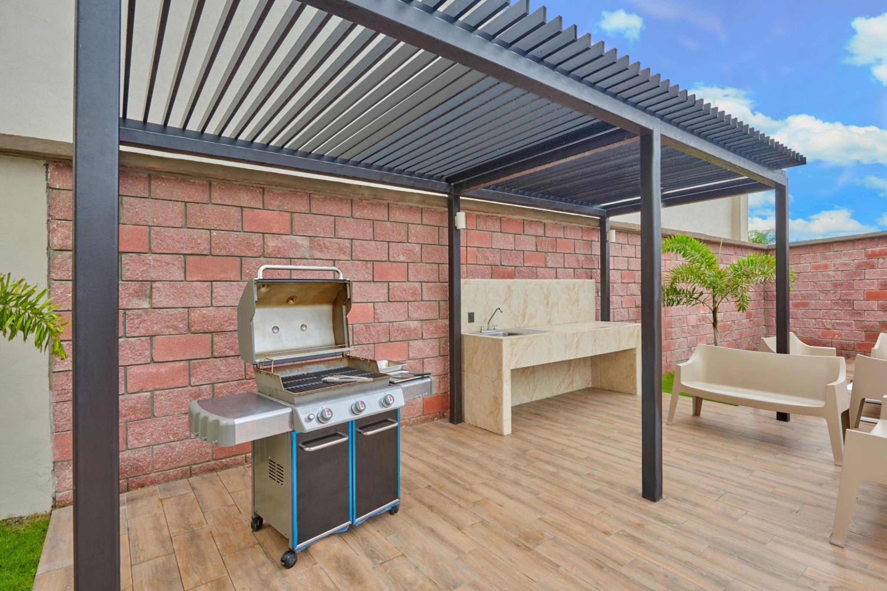 outdoor BBQ area