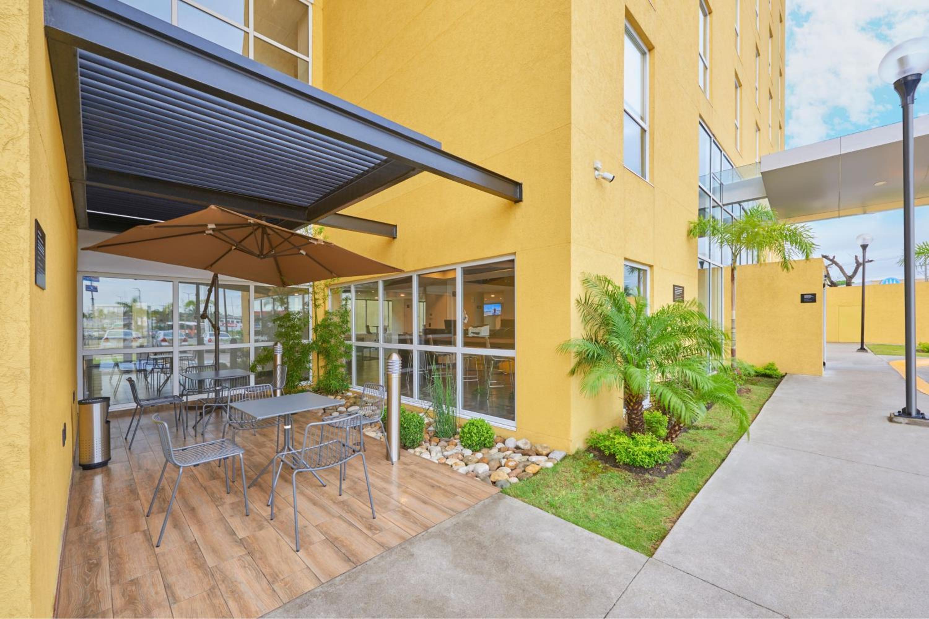 outdoor BBQ area