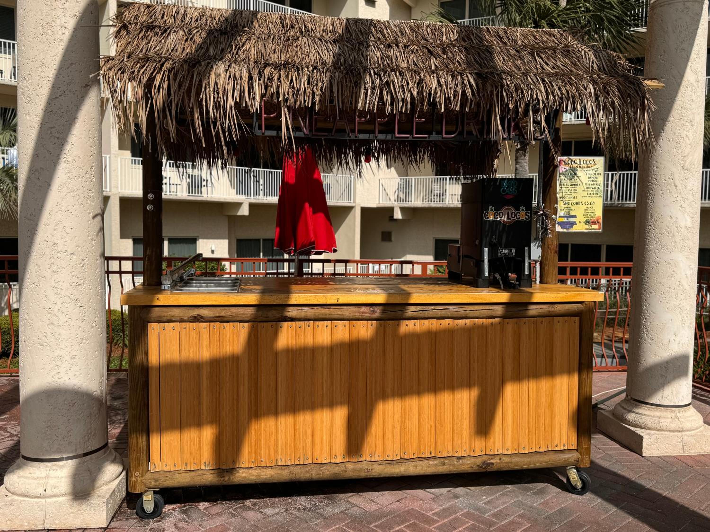 outdoor BBQ area