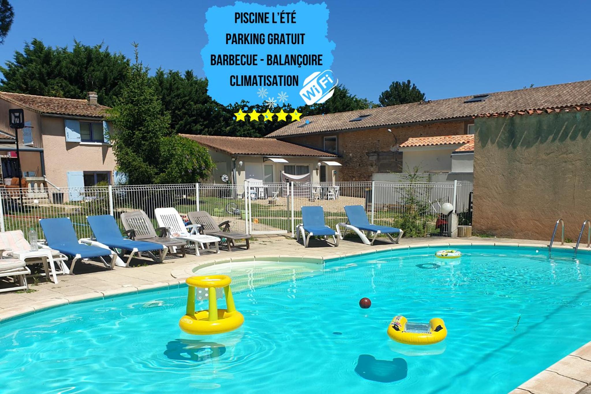 Bel Appartement T2 Climatisé avec piscine Poitiers-Futuroscope-CREPS de Poitiers