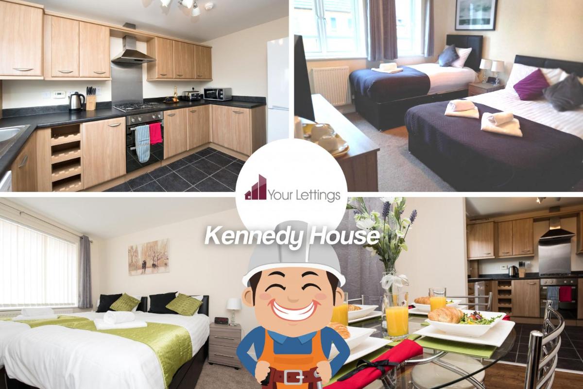 6-bedroom Contractor House with 6 bathrooms, Free WiFi and Parking - Kennedy House by Your Lettings Peterborough