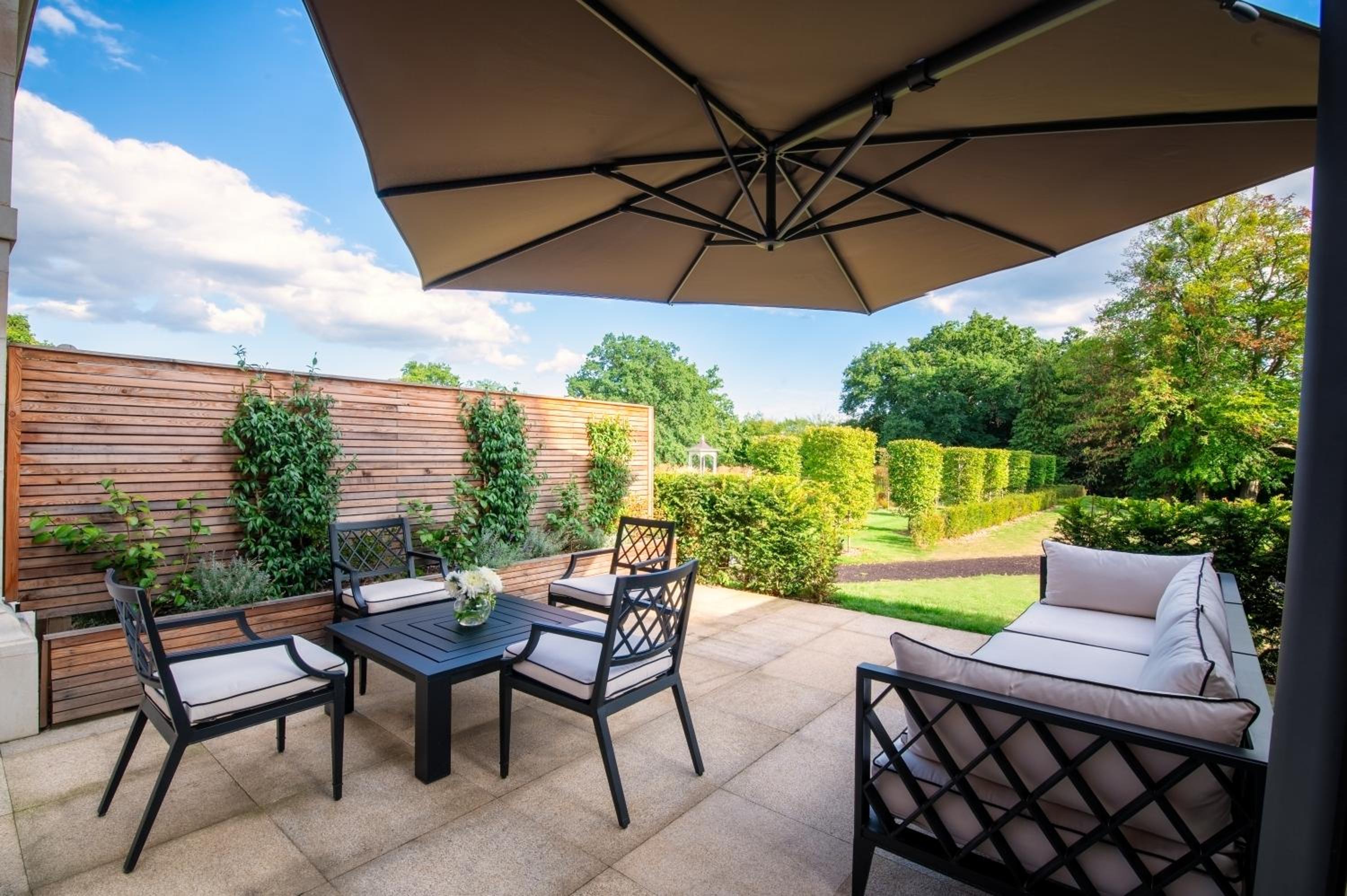 outdoor BBQ area