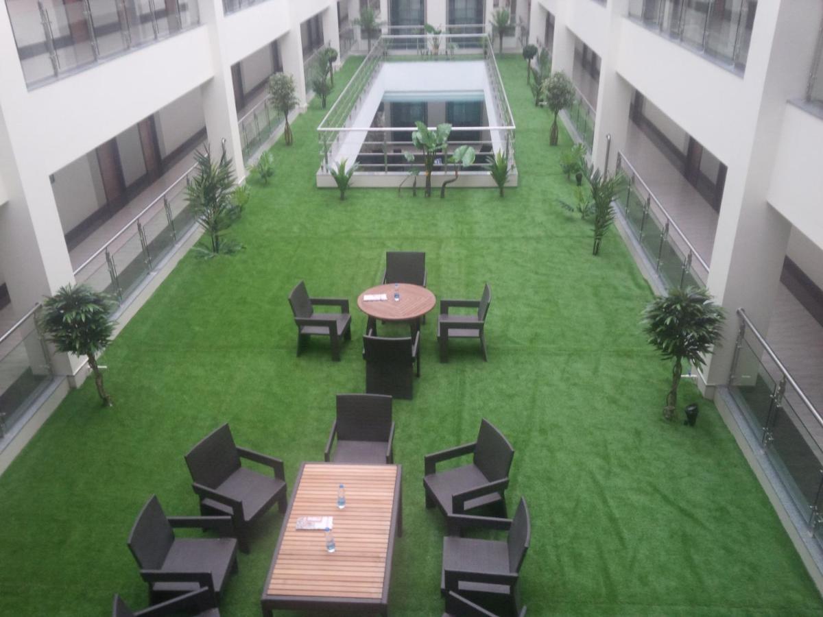 outdoor BBQ area