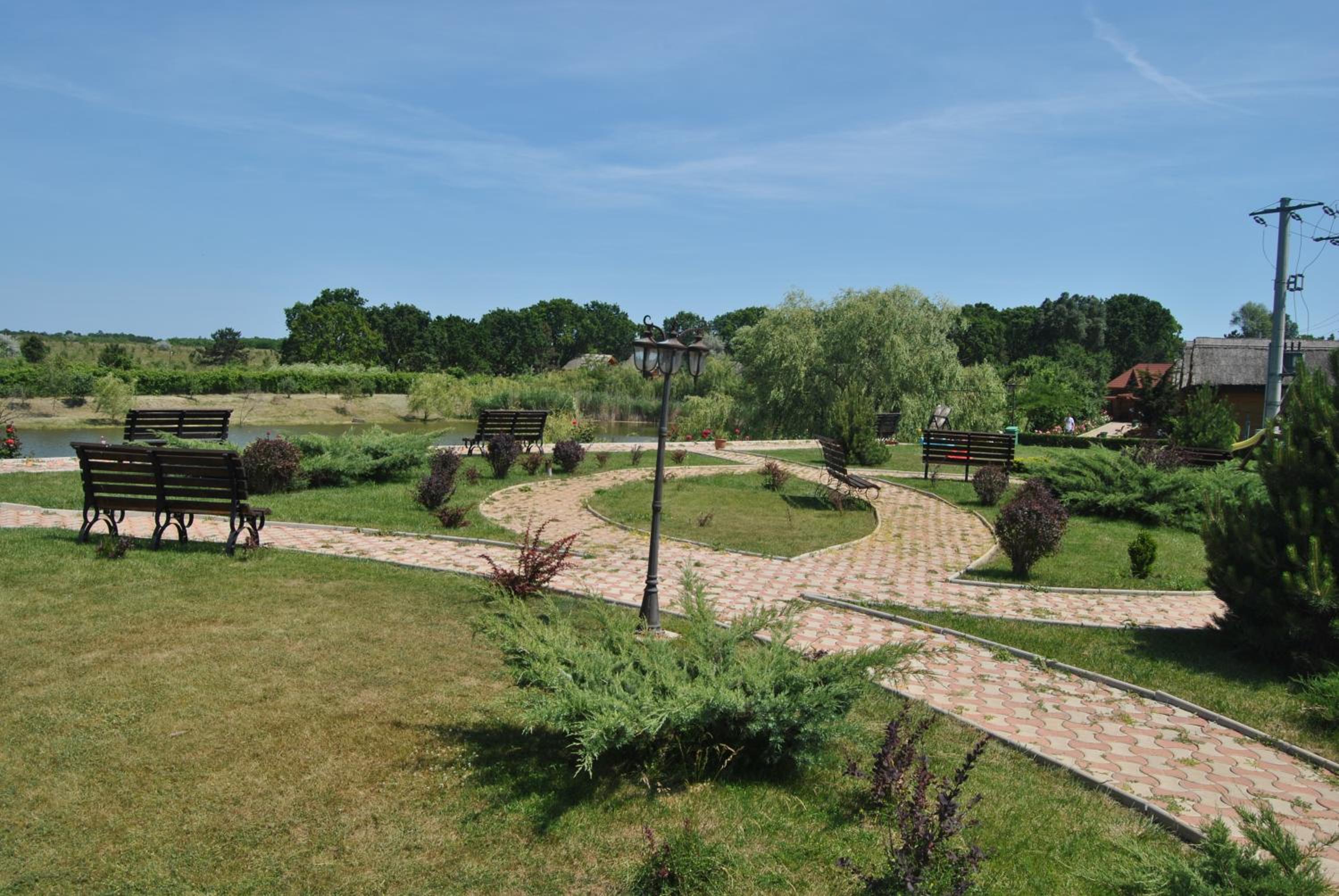 outdoor BBQ area